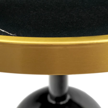 Купить Кофейный столик Gloria диам.50см x 54см, чёрный, металл по низкой цене