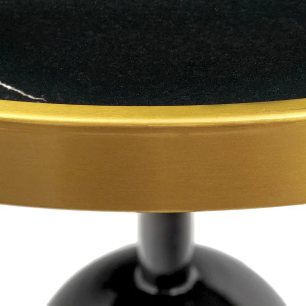 Купить Кофейный столик Gloria диам.50см x 54см, чёрный, металл по низкой цене