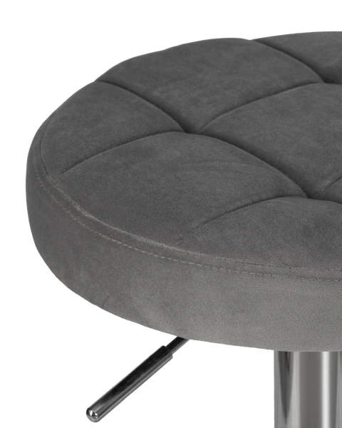 Купить Набор 2 шт Табурет барный DOBRIN BRUNO, серый велюр (MJ9-75) по низкой цене