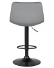 Купить Стул барный DOBRIN TAILOR BLACK, серый велюр (MJ9-75) по выгодной цене для кафе, ресторанов и кухни