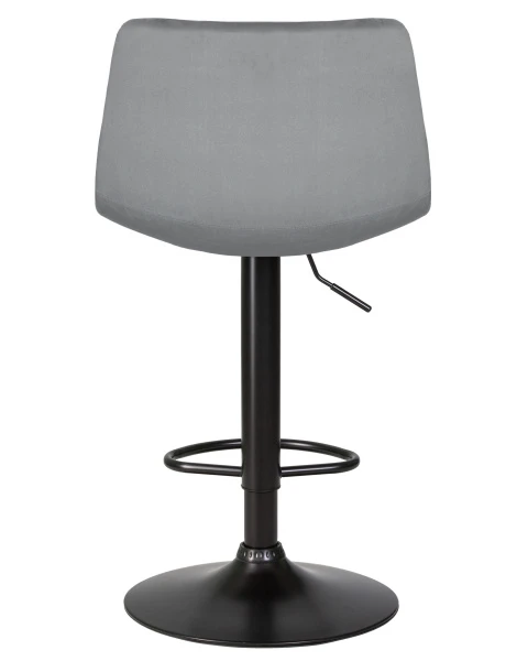 Стул барный DOBRIN TAILOR BLACK, серый велюр (MJ9-75) для кафе, ресторанов и кухни