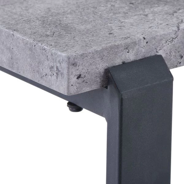 Купить Стол Grey 120x80x77см, серая лава по низкой цене