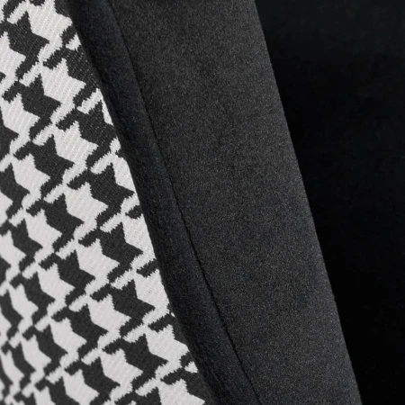 Купить Стул полубарный Paola чёрный с жаккардом по выгодной цене для кафе, ресторанов и кухни