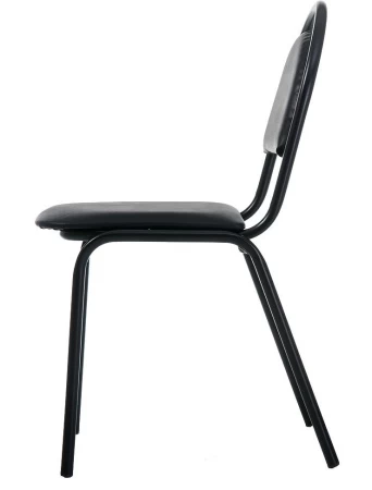 Офисный стул Стандарт (минимальный заказ 30 шт) (Кожзам Черный)