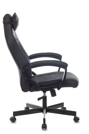 Кресла для геймеров - Кресло игровое Zombie VIKING 6 KNIGHT черный искусственная кожа с подголов. крестовина металл