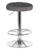 Табурет барный DOBRIN BRUNO, серый велюр (MJ9-75)