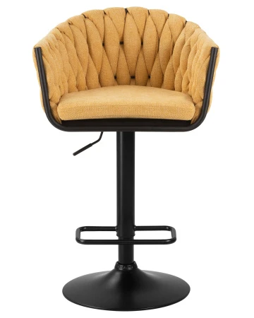 Купить Набор 2 шт Стул барный DOBRIN LEON, жёлтая ткань (LAR 275-8) в интернет-магазине КупиКресла.ру