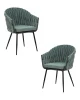 Набор 2 шт Стул обеденный DOBRIN MATILDA, зеленая ткань (LAR 275-23)