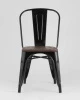 Купить Стул TOLIX WOOD черный глянцевый по низкой цене