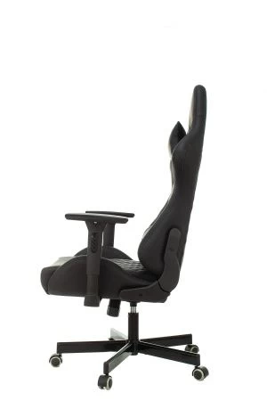 Кресла для геймеров - Кресло игровое Knight ARMOR черный ромбик эко.кожа с подголов. крестов. металл