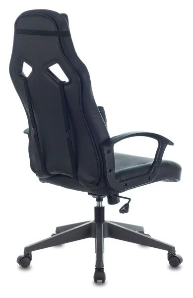 Кресло игровое Zombie DRIVER черный/голубой искусственная кожа с подголов. крестовина пластик | Купить в КупиКресла.ру