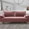 Купить Диван Scott трехместный пыльно-розовый по низкой цене