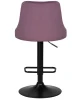 Купить Стул барный DOBRIN JOSEPH BLACK, пудрово-сиреневый велюр (MJ9-52) по выгодной цене для кафе, ресторанов и кухни