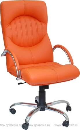 Кресло руководителя Гермес хром