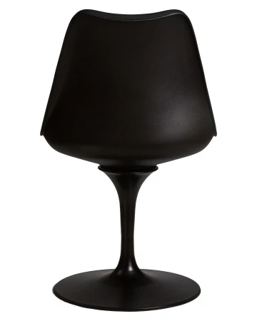 Купить Стул обеденный DOBRIN TULIP, черное основание, цвет черный (B-03) по низкой цене