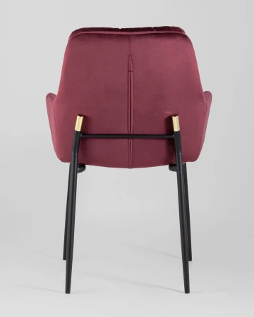 Купить Кресло Саманта велюр бордовый по низкой цене