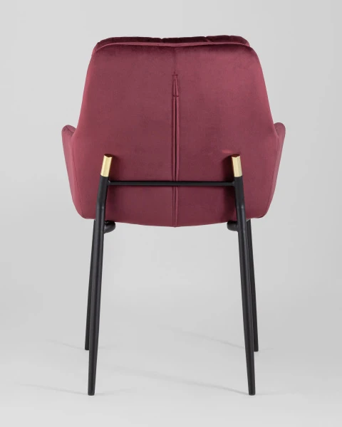 Купить Кресло Саманта велюр бордовый по низкой цене