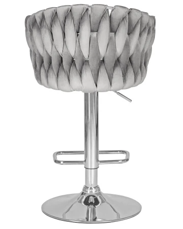 Купить Набор 2 шт Стул барный DOBRIN MARCEL, серый велюр (MJ9-75) в интернет-магазине КупиКресла.ру