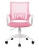 Офисные кресла - Кресло Бюрократ CH-W695NLT розовый TW-06A TW-13A сетка/ткань крестовина пластик пластик белый