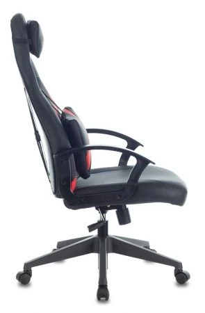 Кресла для геймеров - Кресло игровое Zombie DRIVER черный/красный искусственная кожа с подголов. крестовина пластик