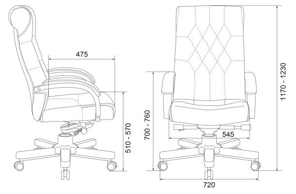 Кресло руководителя Бюрократ T-9928WALNUT светло-коричневый Leather Eichel кожа крестов. металл/дерево | Купить в КупиКресла.ру