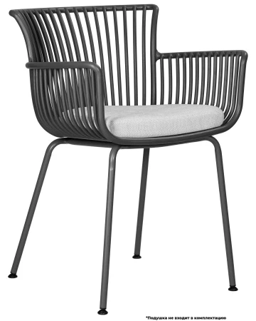 Купить Набор 4 шт Стул обеденный DOBRIN ROSS, темно-серый (GR-04) без подушки в интернет-магазине КупиКресла.ру