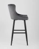 Купить Стул барный Ститч велюр серый по выгодной цене для кафе, ресторанов и кухни