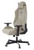 Кресло игровое Knight N1 Fabric бежевый Light-21 с подголов. крестов. металл