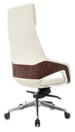 Кресла руководителя - Кресло руководителя Бюрократ _DAO-2 бежевый кожа с подголов. крестовина алюминий