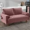 Купить Диван Scott двухместный пыльно-розовый по низкой цене