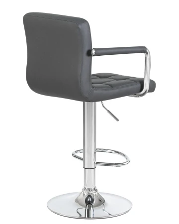 Купить Стул барный DOBRIN KRUGER ARM, серый по выгодной цене для кафе, ресторанов и кухни