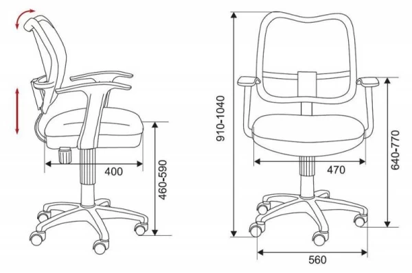 Кресло детское Бюрократ Ch-W797 синий сиденье синий TW-10 сетка/ткань крестовина пластик пластик белый | Купить в КупиКресла.ру