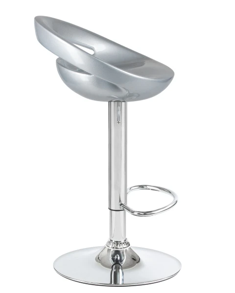 Стул барный DOBRIN DISCO, серебряный для кафе, ресторанов и кухни