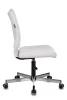 Офисные кресла - Кресло Бюрократ CH-330M белый Lincoln 100 эко.кожа крестовина металл хром