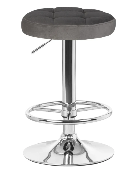 Купить Набор 2 шт Табурет барный DOBRIN BRUNO, серый велюр (MJ9-75) по низкой цене