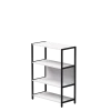 Стеллаж металлический средний Everprof EVO (ЭВО) 830х385x1120 Белый/Черный