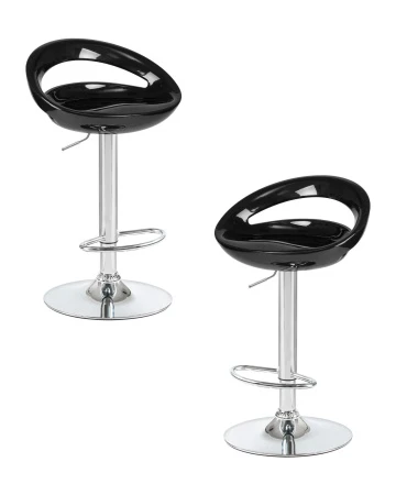 Набор 2 шт Стул барный DOBRIN DISCO, чёрный