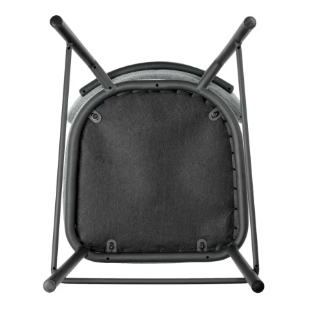 Купить Стул полубарный Lucas 2 шалфей шенилл с чёрными ножками по выгодной цене для кафе, ресторанов и кухни