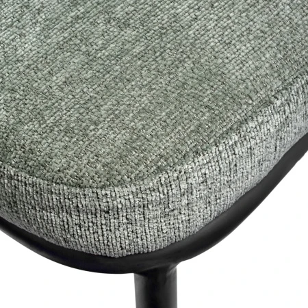 Купить Стул полубарный Lucas 2 шалфей шенилл с чёрными ножками по выгодной цене для кафе, ресторанов и кухни