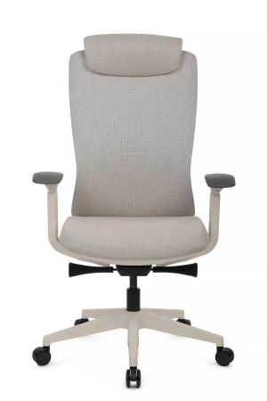 Эргономичные кресла - Кресло Gemini EGE-002AW Белый пластик/Светло-бежевый