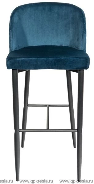 Барный стул Оскар Велюр Сине-зеленый