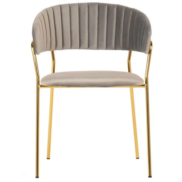 Купить Стул Turin латте с золотыми ножками по низкой цене