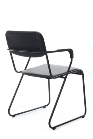 Кресло Nix Plus RCH OMKL-03B Черный/Металл Черный для посетителей и сотрудников фото