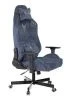 Кресла для геймеров - Кресло игровое Knight N1 Fabric синий Light-27 с подголов. крестов. металл