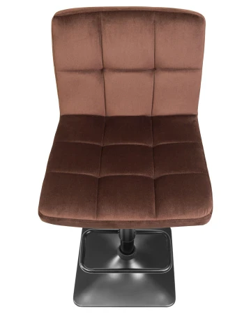 Купить Стул барный DOBRIN DOMINIC, шоколадный велюр (MJ9-111) по выгодной цене для кафе, ресторанов и кухни
