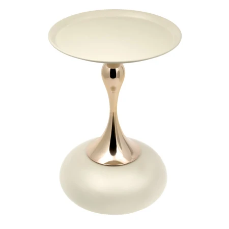 Кофейный столик Angel 40x55см, белый, металл