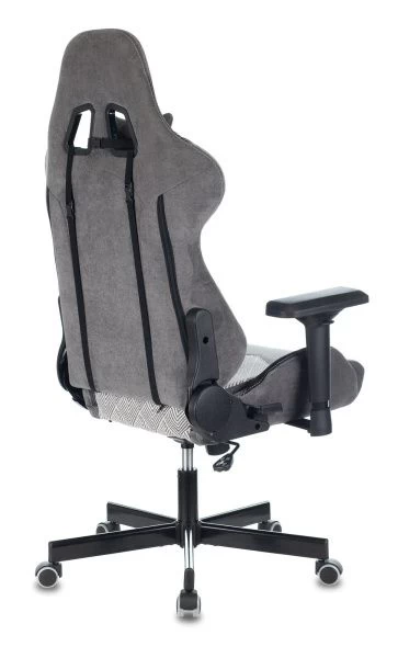 Кресло игровое Zombie VIKING 7 KNIGHT Fabric серый Loft ромбик текстиль/эко.кожа с подголов. крестовина металл | Купить в КупиКресла.ру