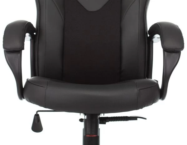 Кресло игровое Zombie Game 17 черный текстиль/эко.кожа крестов. пластик