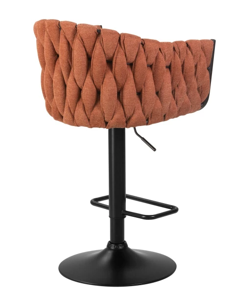 Стул барный DOBRIN LEON, оранжевая ткань (LAR 275-27) для кафе, ресторанов и кухни