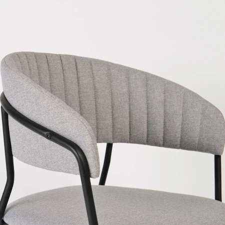 Купить Стул Turin серый с чёрными ножками по низкой цене